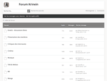 Tablet Screenshot of forum.krinein.com